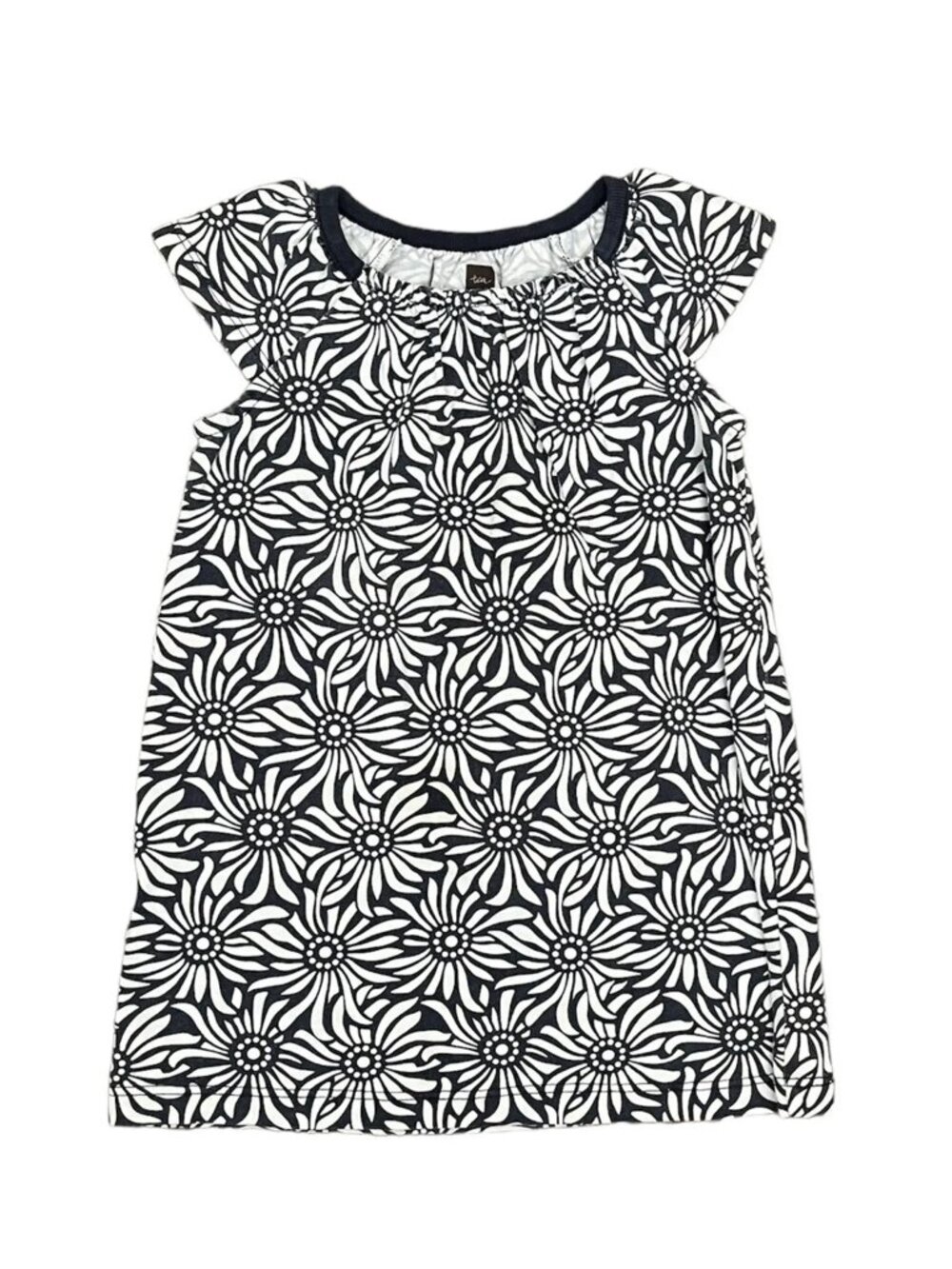 Tea Collection Indigo Daisy Flutter Dress